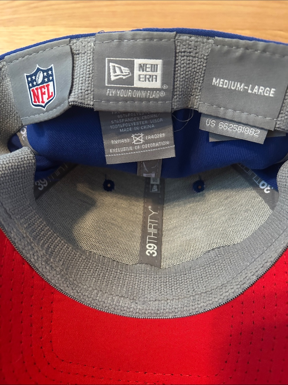 New Era Buffalo Bills Blue and Red Logo Cap - Picture 5 of 5